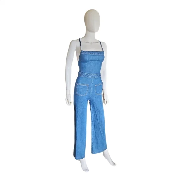 STONED IMMACULATEJean Genie Sleeveless Denim Jumpsuit in Size XS
